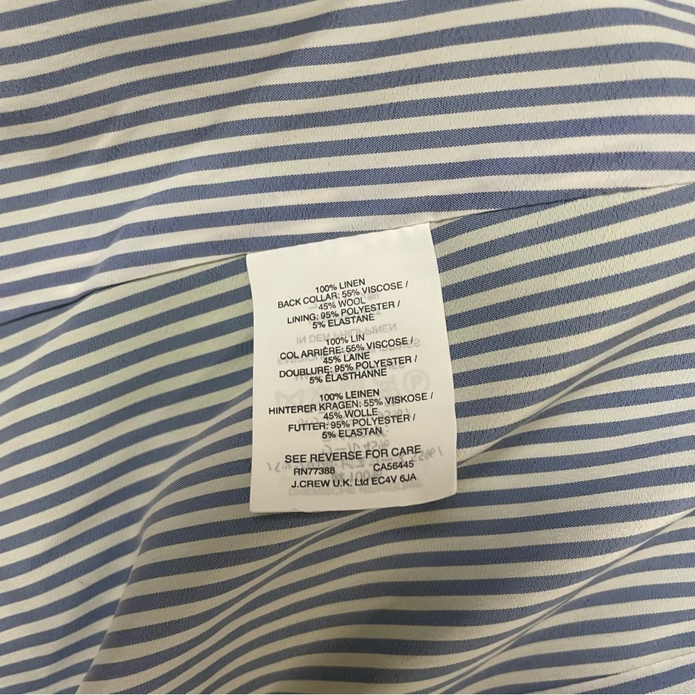 J. Crew Rhodes 100% Linen Blazer Jacket Lime - Picture 12 of 16